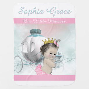 Sweet Pink Princess Baby Baby Blanket