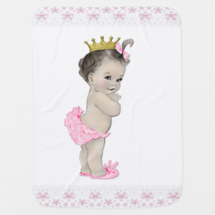 Sweet Pink Princess Baby Stroller Blanket
