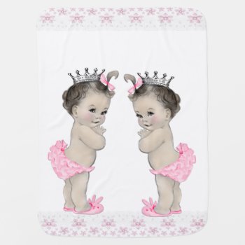 Sweet Pink Princess Twin Baby Baby Blanket by The_Vintage_Boutique at Zazzle