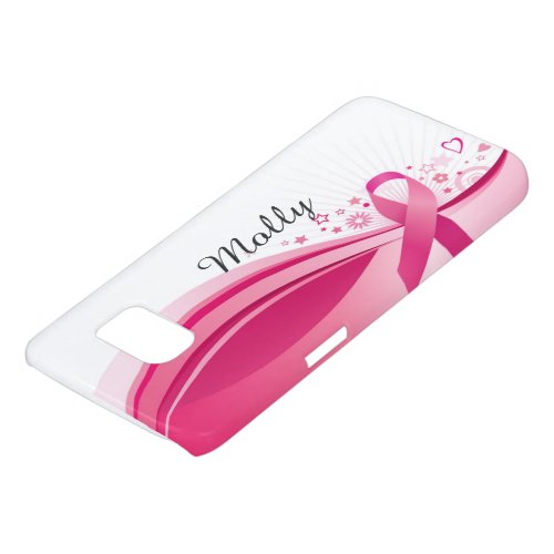 Sweet Pink Ribbon Breast Cancer Choose Device Samsung Galaxy S7 Case