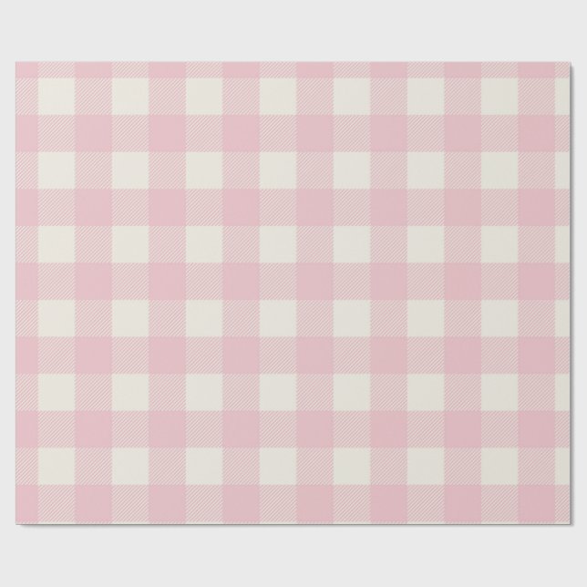 Sweet Pink Textured Pattern Wrapping Paper (Flat)