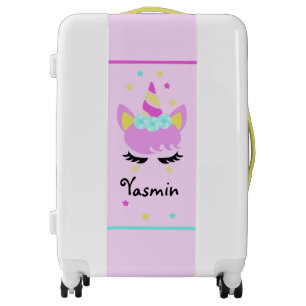Sweet Pink Unicorn Girls Luggage