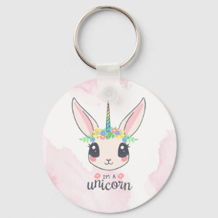 Sweet Pink Unicorn Keychain