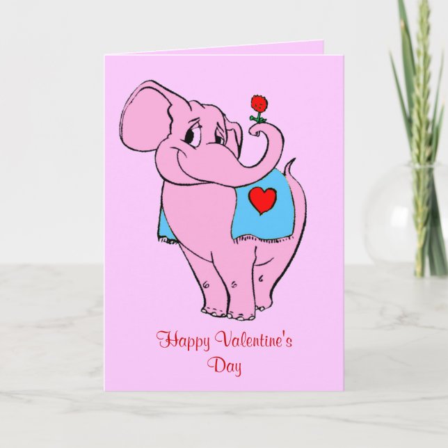 Sweet Pinky Valentines Card (Front)