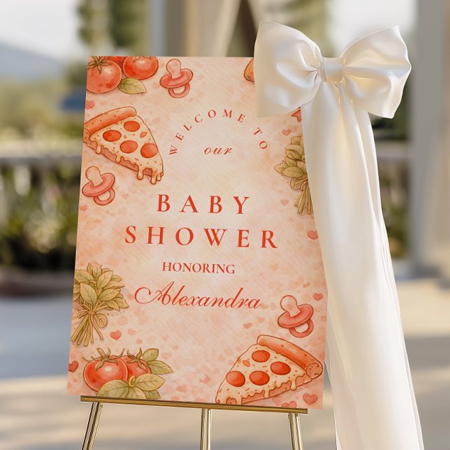 Sweet Pizza Baby Shower Foam Board (Creator Uploaded)