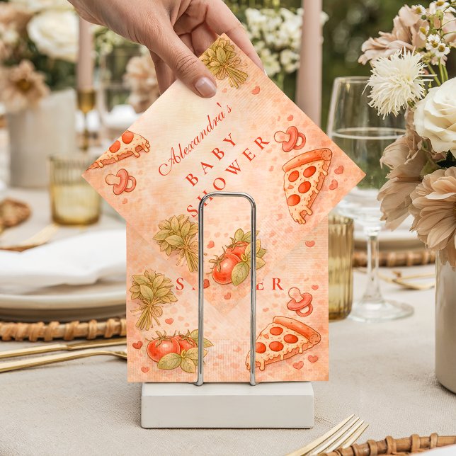 Sweet Pizza Baby Shower Napkins (Creator Uploaded)