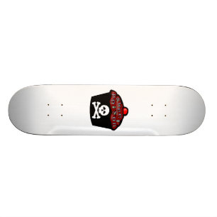 Sweet Poison Cupcake Skull & Crossbones Skateboard Deck