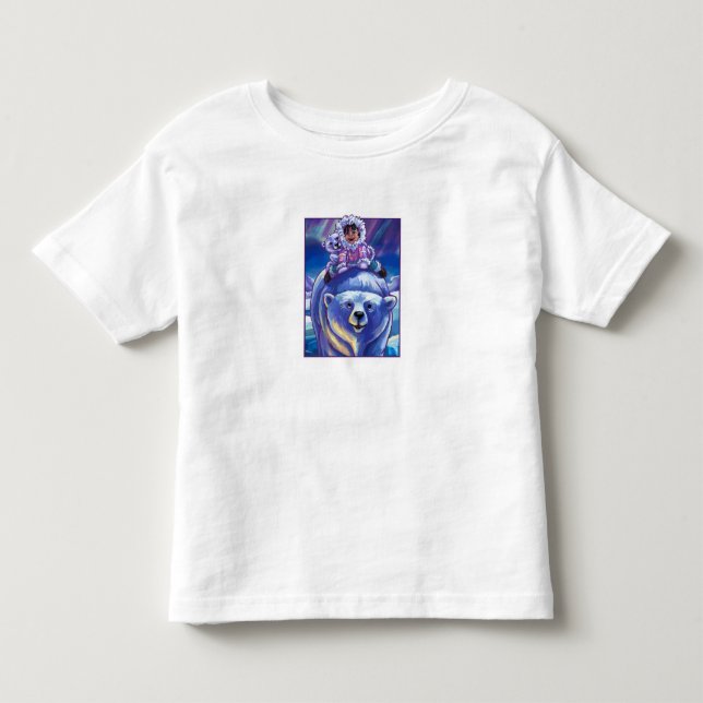 Sweet Polar Bear Bus Toddler Toddler T-shirt (Front)