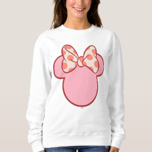 Sweet Polka Dot Bow Mouse Silhouette Sweatshirt