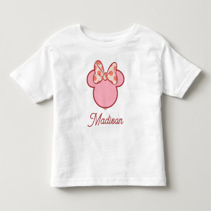 Sweet Polka Dot Bow Mouse Silhouette Toddler T-shirt