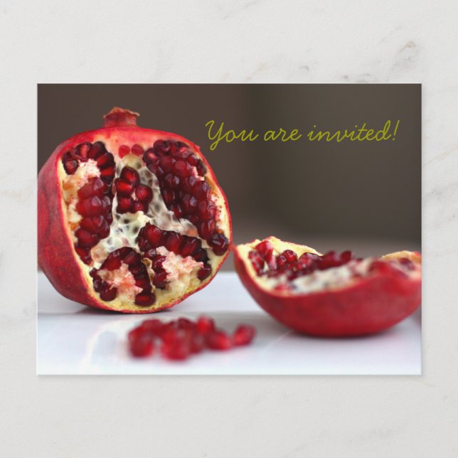 Sweet POM Pomegranate Collection Invitation (Front)