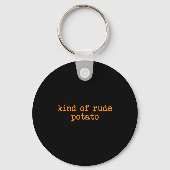 Sweet Potato And Kind Of Rude Potato _1  Keychain (Front)