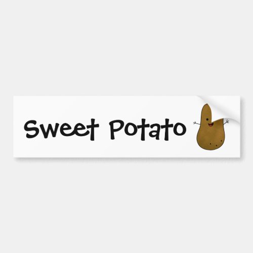 Sweet Potato Bumper Sticker