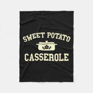 Sweet Potato Cerole Thanksgiving Cooking  Fleece Blanket