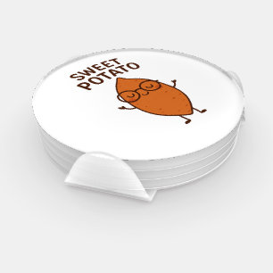 Sweet Potato Funny Coaster Set