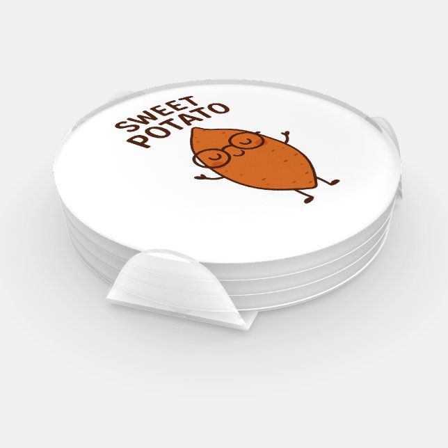 Sweet Potato Funny Coaster Set (Set)