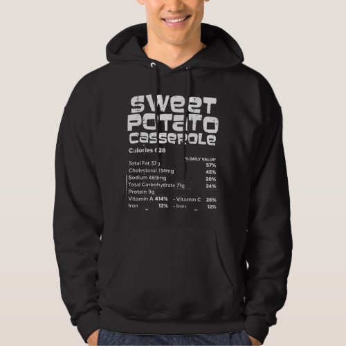 Sweet Potato Nutrition Facts Matching Family Thank Hoodie