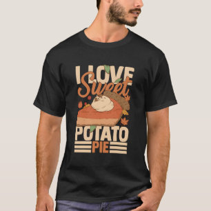 Sweet Potato Pie Recipe Vegan Filling T-Shirt