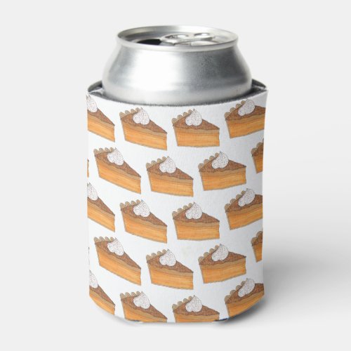 Sweet Potato Pie Slice Christmas Dinner Holiday Can Cooler
