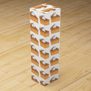 Sweet Potato Pie Slice Christmas Dinner Holiday Wine Box