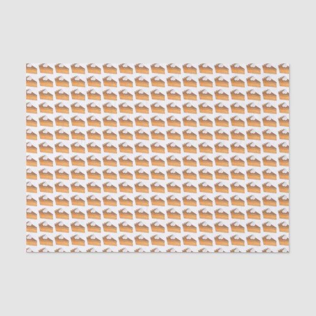 Sweet Potato Pie Slice Christmas Holiday Food Tissue Paper (Front)