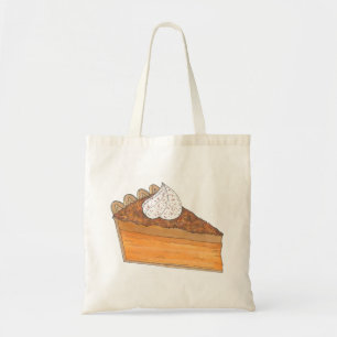 Sweet Potato Pie Slice Holiday Dessert Food Tote Bag