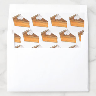 Sweet Potato Pie Slice Soul Food Dessert Envelope Liner