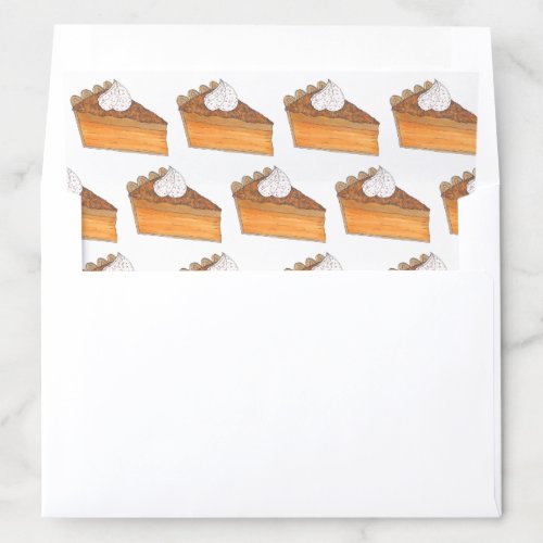 Sweet Potato Pie Slice Soul Food Dessert Envelope Liner