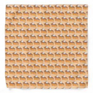 Sweet Potato Pie Slice Thanksgiving Christmas Food Bandana