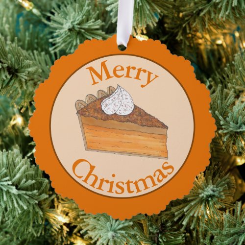 Sweet Potato Pie Soul Food Southern Christmas Ornament Card