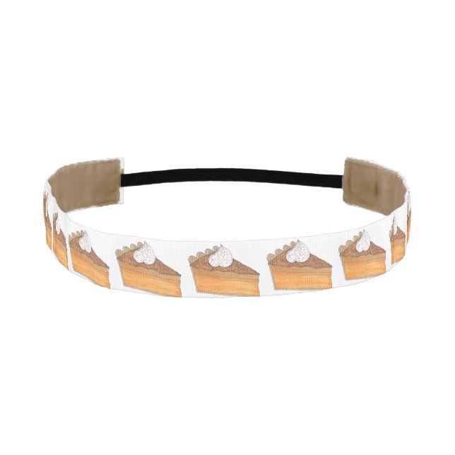 Sweet Potato Pie Thanksgiving Christmas Holiday Athletic Headband (Front)
