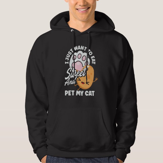 Sweet Potato Vegetable   Cat Owner Hoodie (Front)