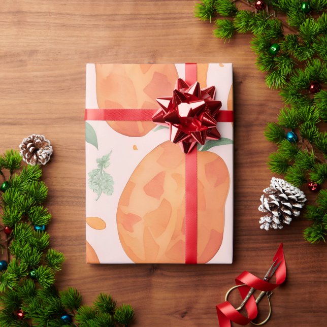 Sweet potato Watercolor Colorful Pattern Wrapping Paper (Holiday Gift)