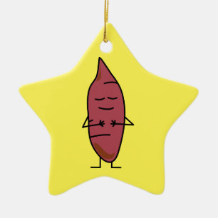Sweet Potato Yam Yams Potatoes happybaked roasted Ceramic Ornament
