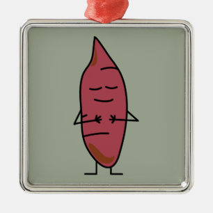 Sweet Potato Yam Yams Potatoes happybaked roasted Metal Ornament