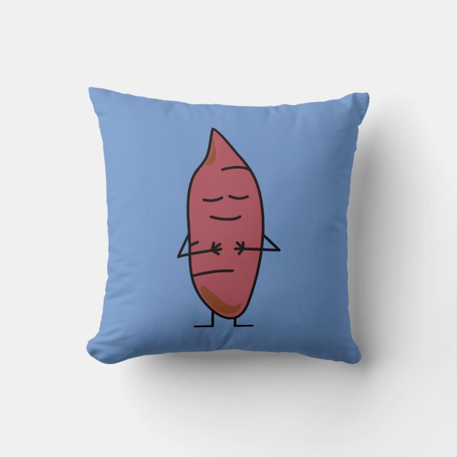 Sweet Potato Yam Yams Potatoes happybaked roasted Throw Pillow (Front)