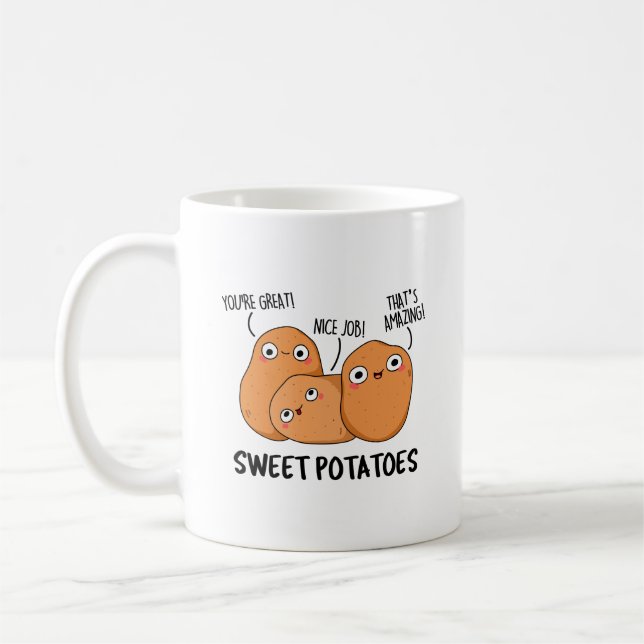 Sweet Potatoes Funny Food Pun  Coffee Mug (Left)