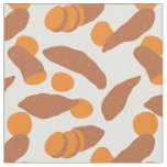 Sweet Potatoes Illustrations Cute Patterned Fabric