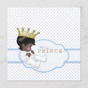 Sweet Prince Ethnic Baby Shower Invitation