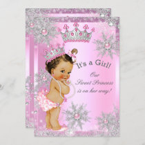 Sweet Princess Baby Shower Wonderland Pink Invitation