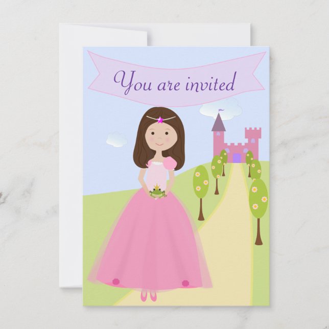 Sweet Princess Birthday Invitation (Front)