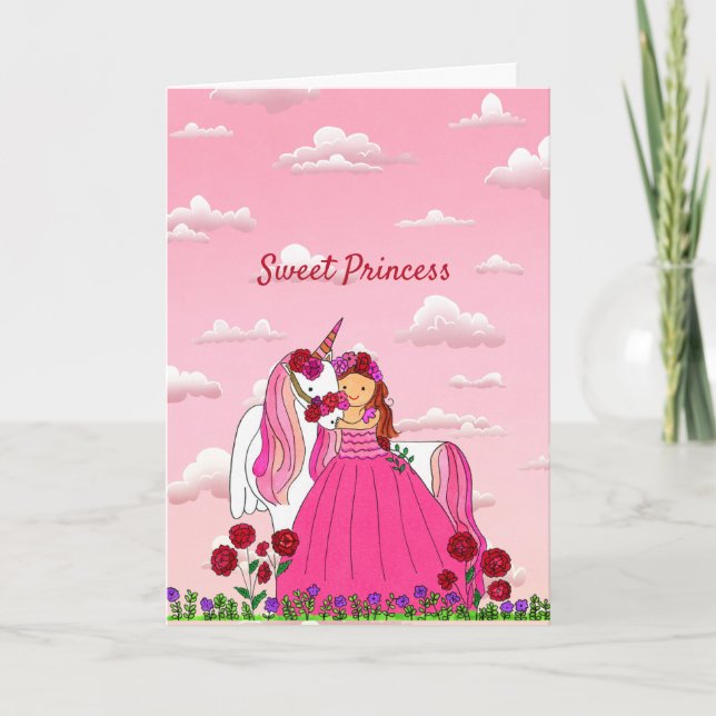 Sweet Princess Greeting Card (Front)