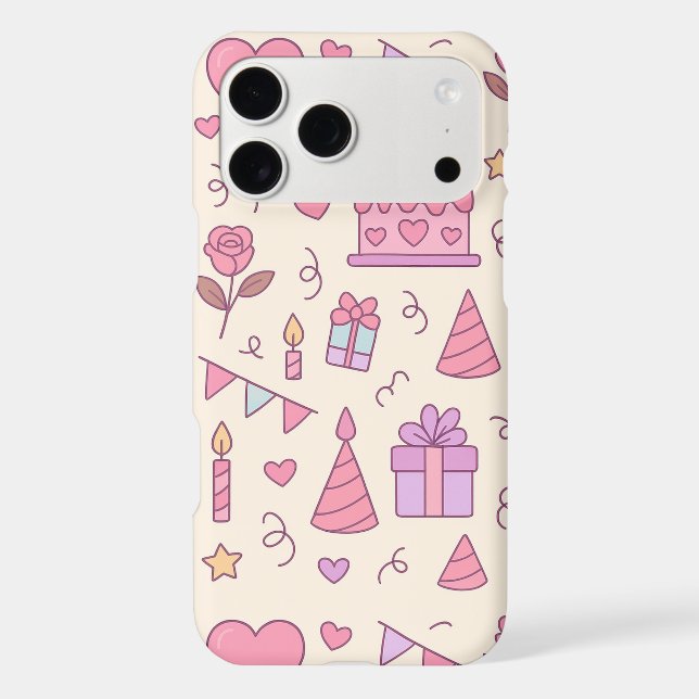 Sweet Princess Party Celebration Pattern Case-Mate iPhone Case (Back)
