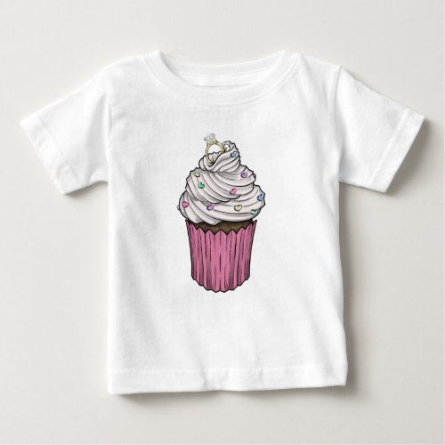 Sweet Proposal Cupcake Baby T_Shirt