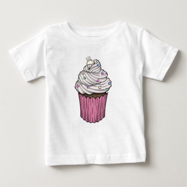 Sweet Proposal Cupcake Baby T-Shirt (Front)