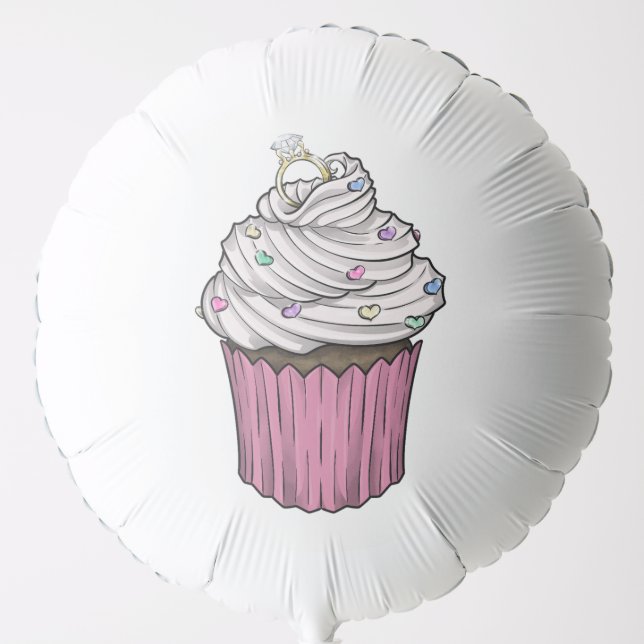 Sweet Proposal Cupcake Balloon (Front)