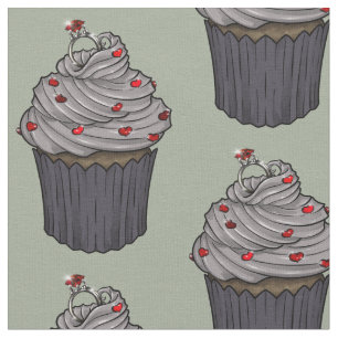 Sweet Proposal Cupcake Fabric