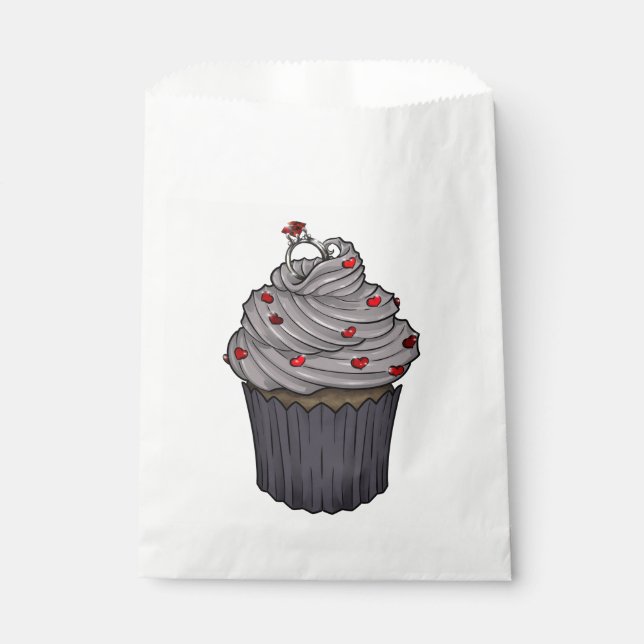 Sweet Proposal Cupcake Favor Bag (Front)