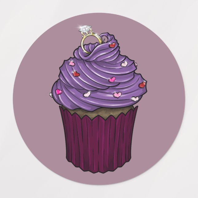 Sweet Proposal Cupcake Labels (Design 1)