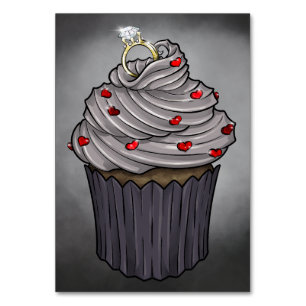 Sweet Proposal Cupcake Table Number